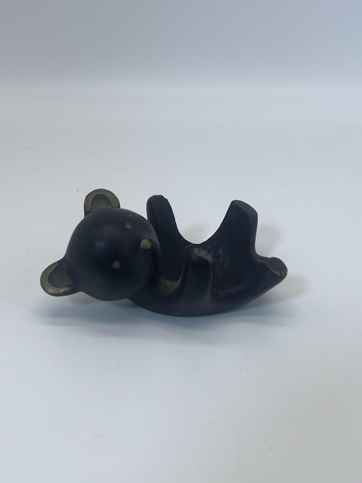 Authentic 1950s Walter Bosse H. Baller Vienna Bear Candle Holder Cast Bronze VTG