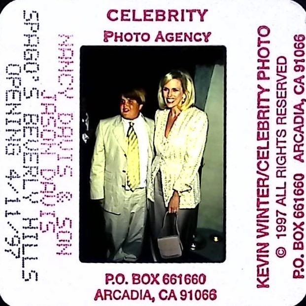 Nancy Davis Jason Davis Spago Beverly Hills Opening 1997 Celebrity Color Photo