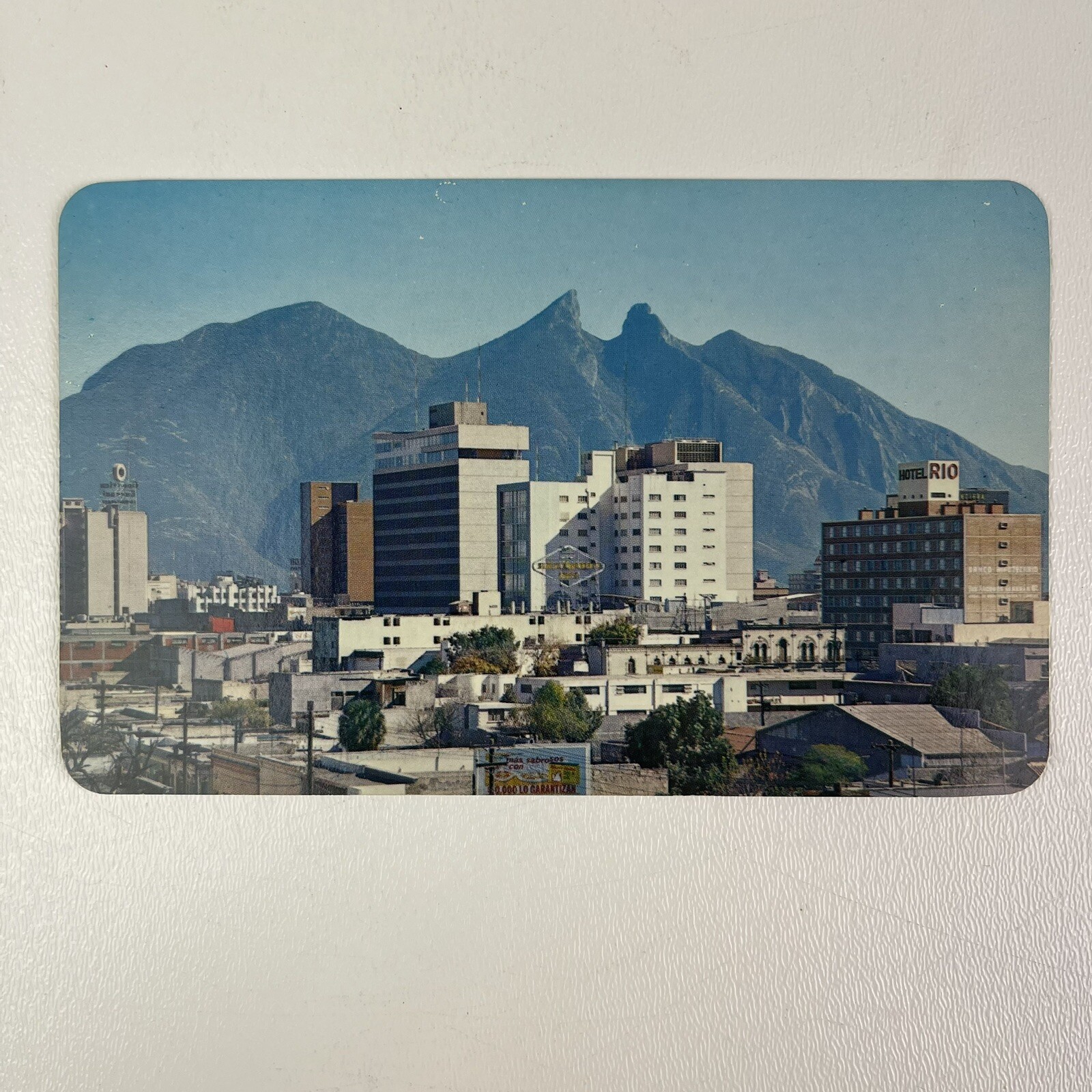 Monterrey Nuevo Leon Mexico Postcard Panoramic Photo El Centro Edificio Benavide