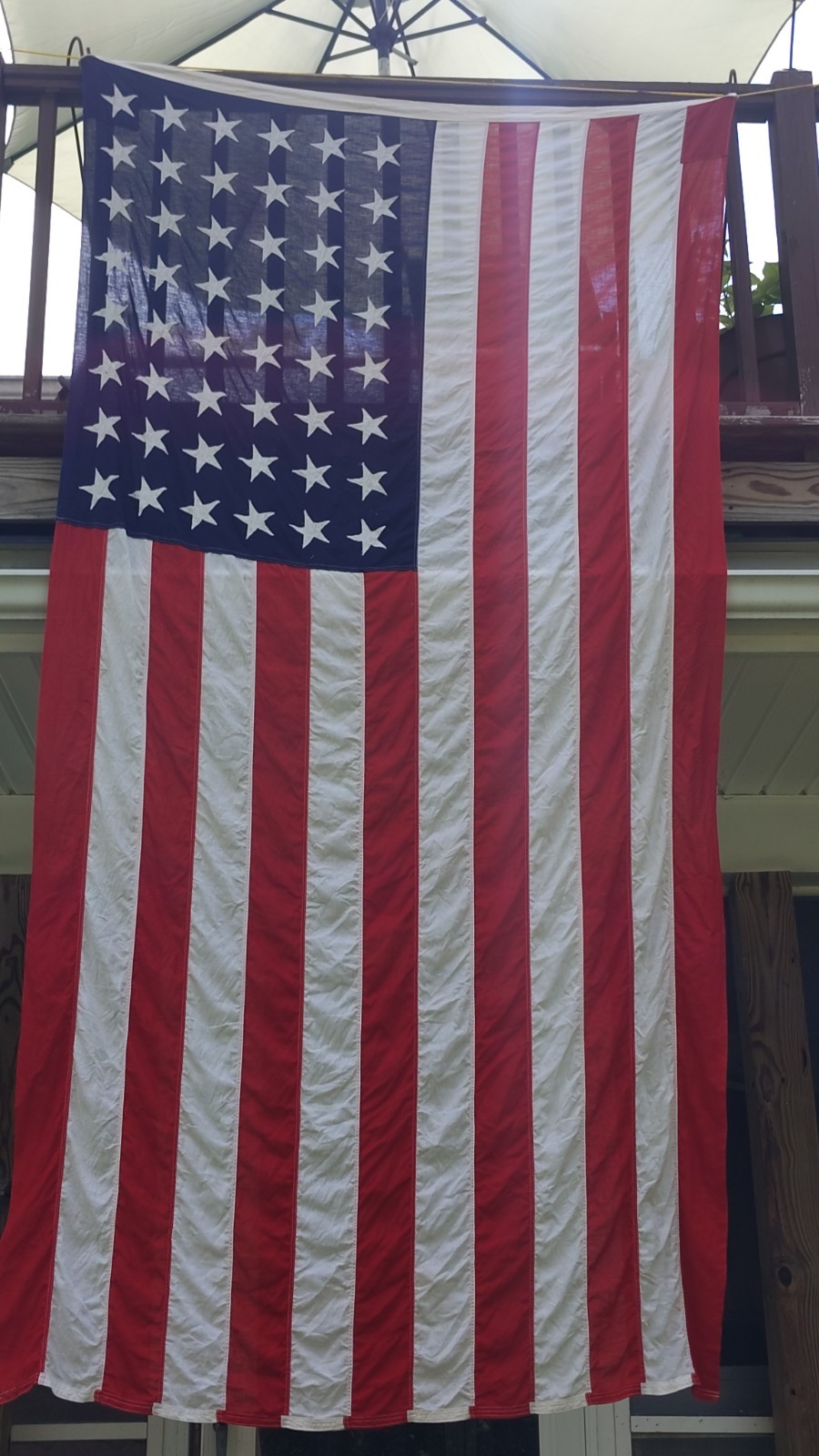 Vintage Dettra Bulldog Bunting (Government). 48 Star Flag. Size 5\' *9\'6\