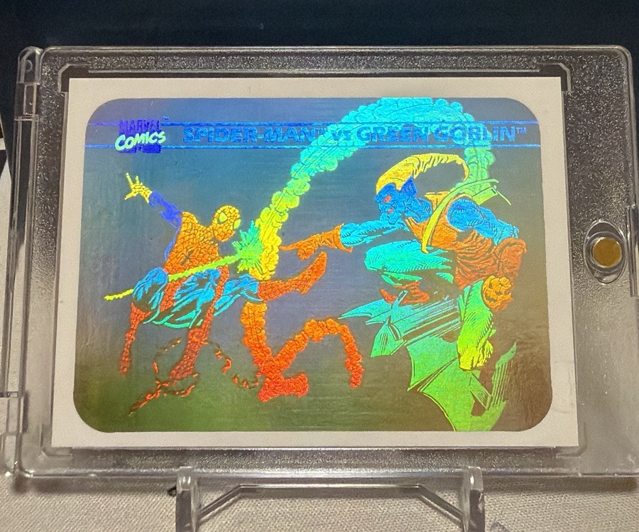 1990 Marvel Cosmic Spider-Man vs Green Goblin Hologram MH-5 Near Mt/Mint 1990 Marvel Cosmic Spider-Man vs Green Goblin Hologram MH-5 Near Mt/Mint