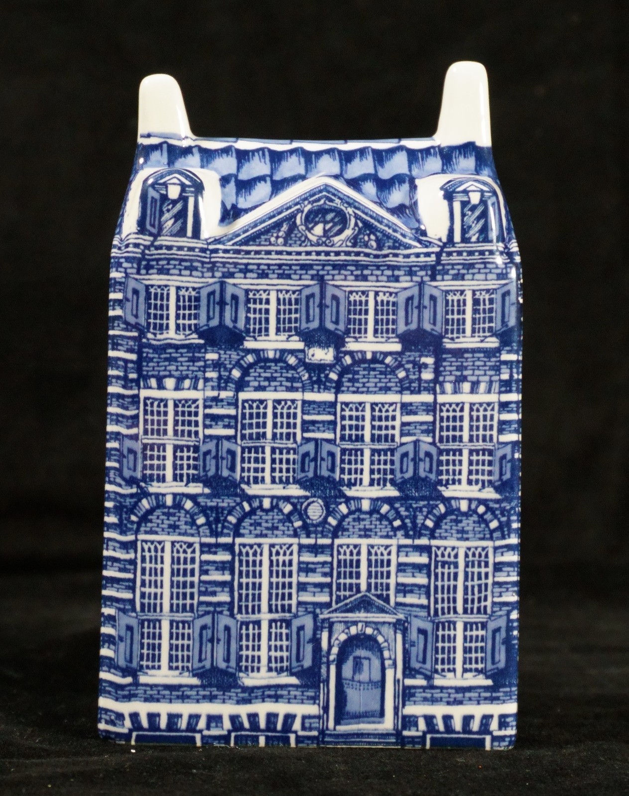 Vintage Delft Blue Hand Painted Miniature House 12 Rembrandt Huis Amsterdam (B1)