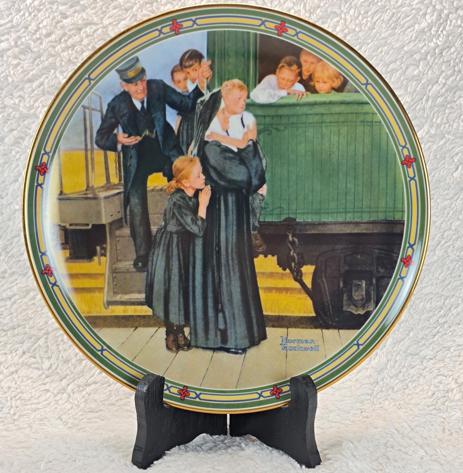 Knowles Norman Rockwell An Orphan\'s Hope 1987 American Dream Collector Plate