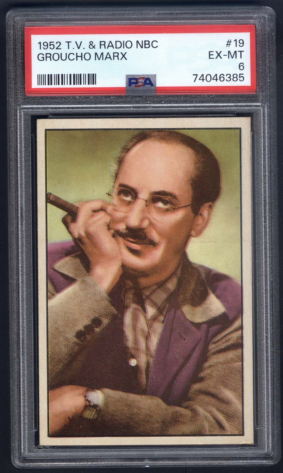 1952 Bowman NBC Radio & TV #19 Groucho Marx PSA 6
