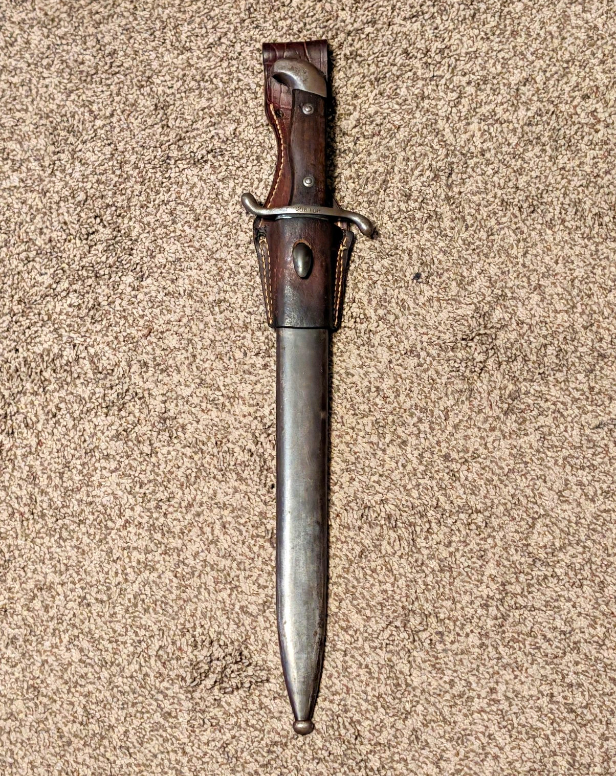 WWI Argentine 1909 Artillery Short Sword Bolo Machete WKC Solingen Intact Crest