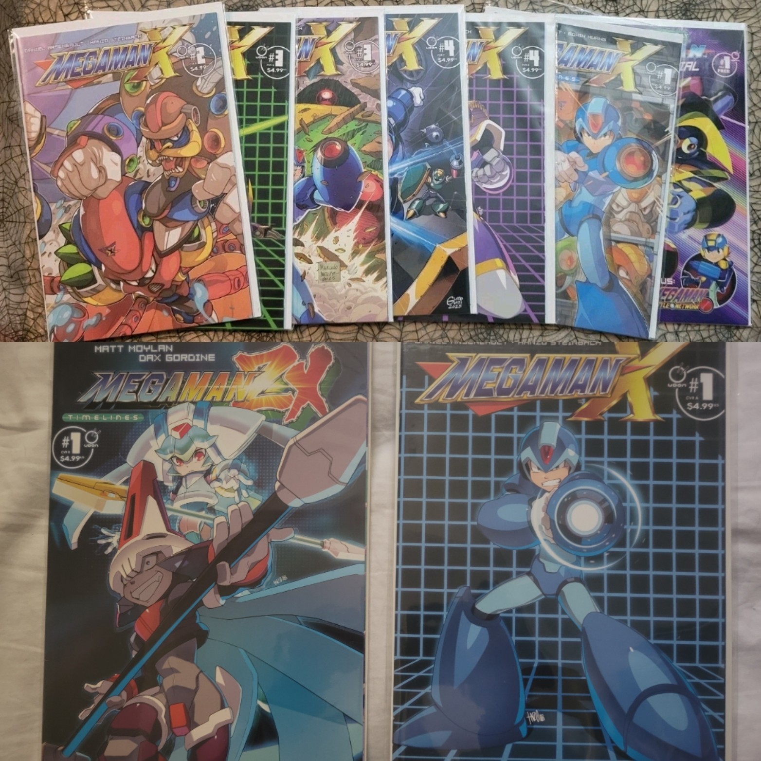 Mega Man X Udon Comics Lot #1 2B 3A 3C 4A 4C Timelines #1 Huang Showdown Special