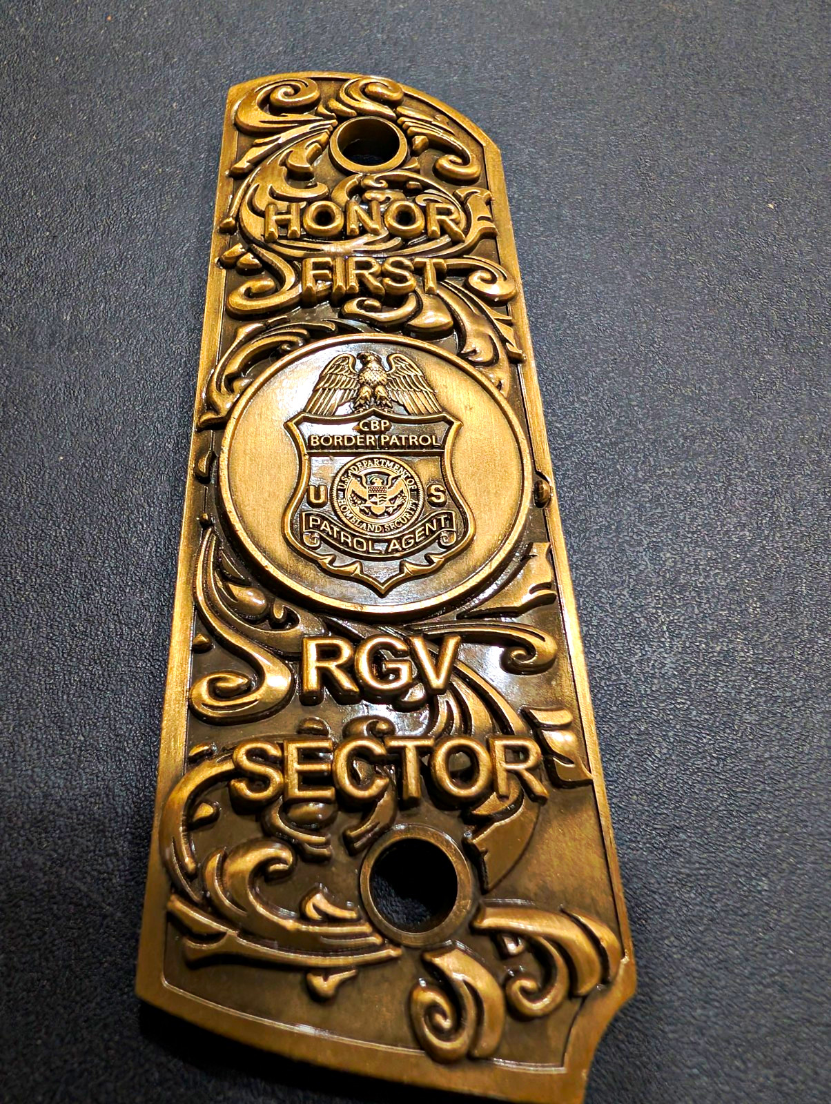 U.S. Border Patrol 100 Years 1924-2024 RGV Sector Honor First Pistol Handle Coin
