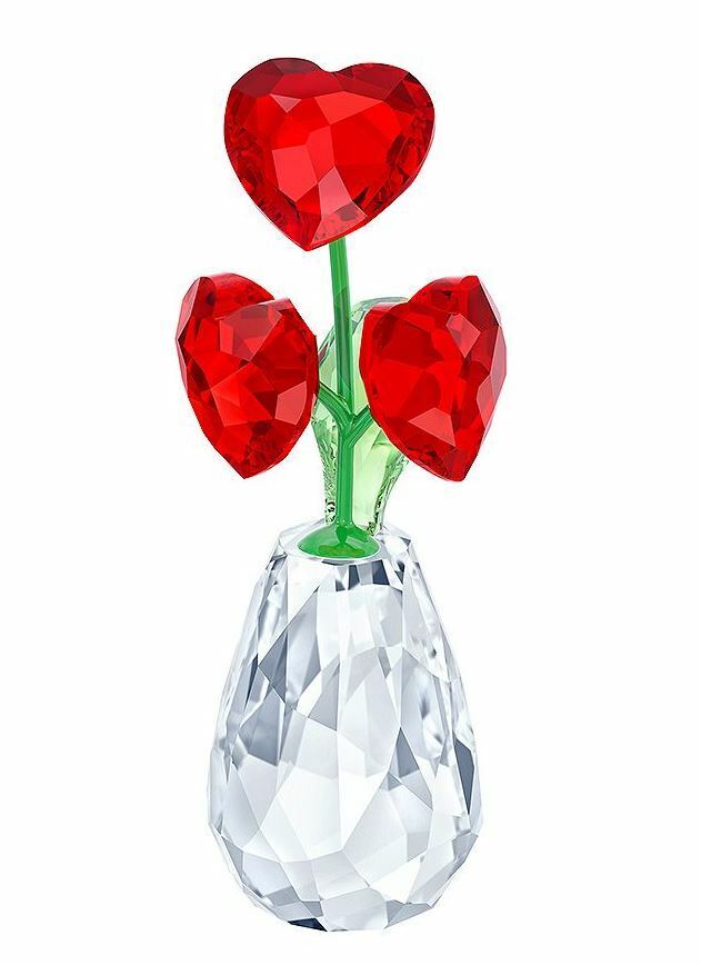 Swarovski Crystal Figurine Flower Dreams Hearts  #5415273 Authentic New in Box