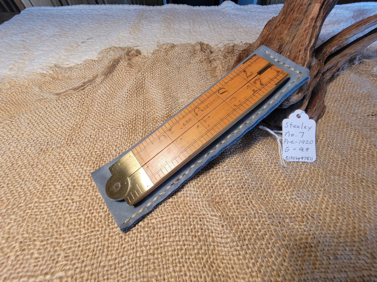 Antique STANLEY No. 7 Rule Pre 1920 Boxwood 24\