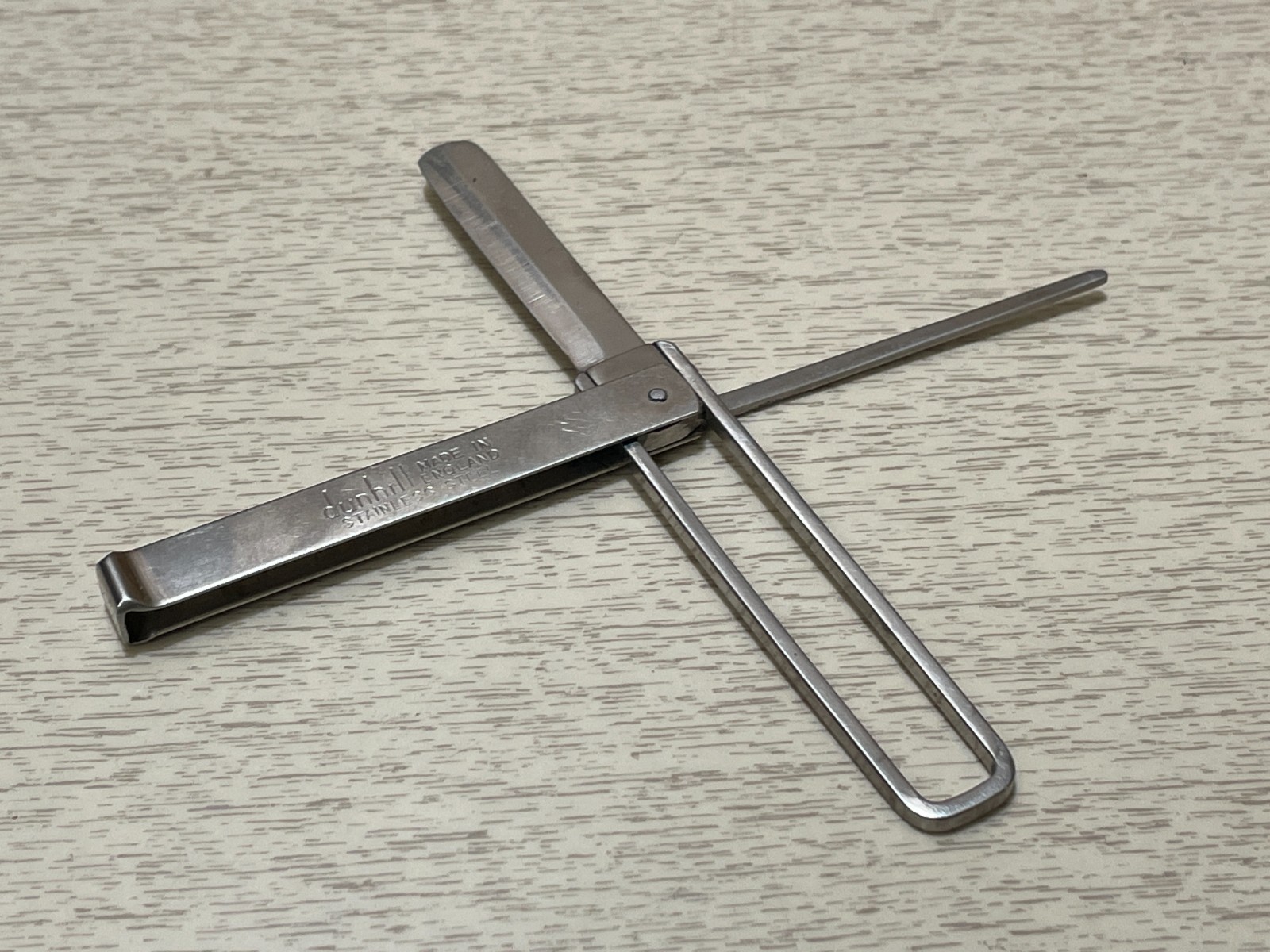 Vintage Stainless Steel Dunhill England Pipe Tamper Multi Tool Knife