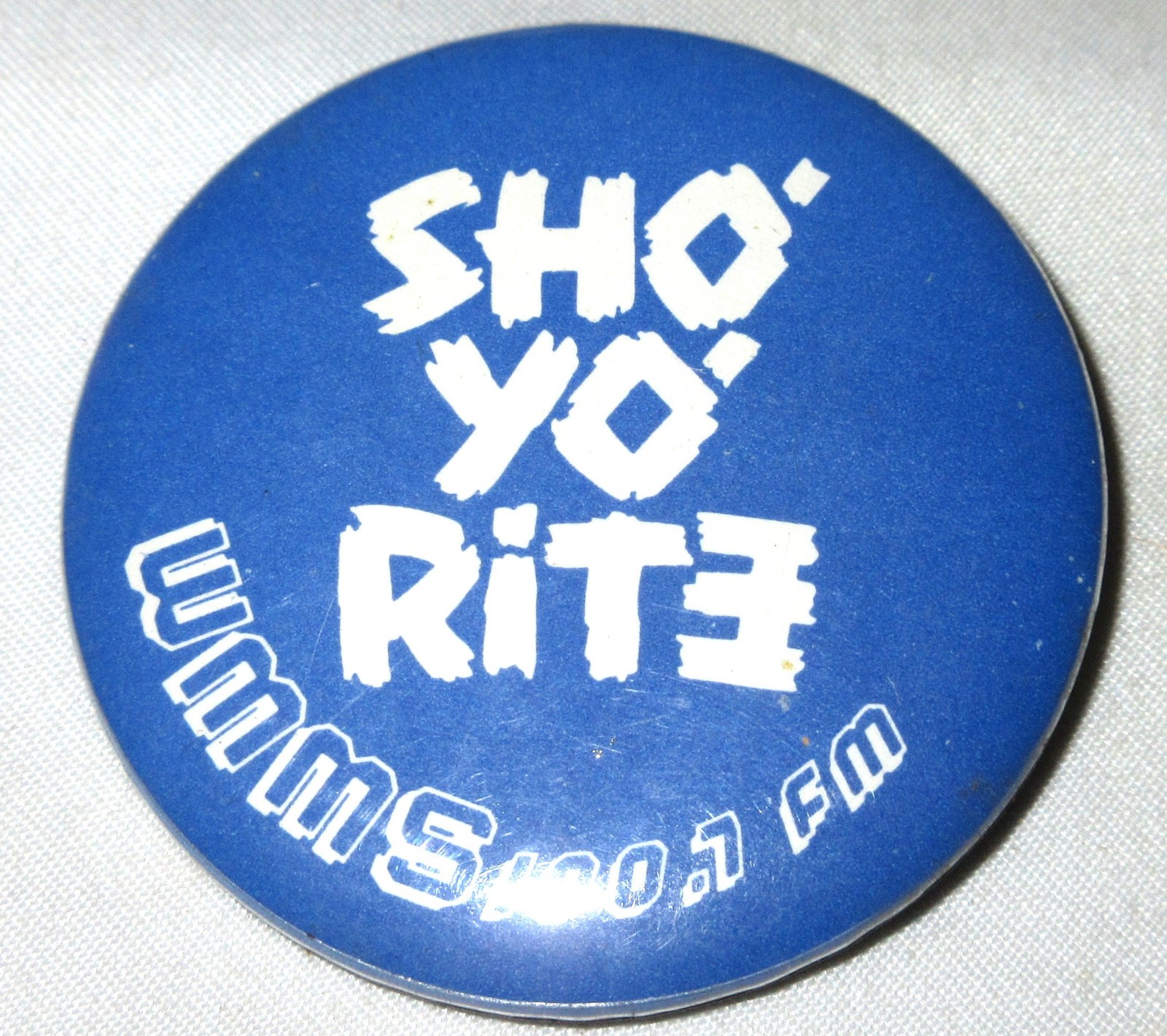 Vintage WMMS Sho Yo' Rite 100.7 Cleveland Pin Pinback