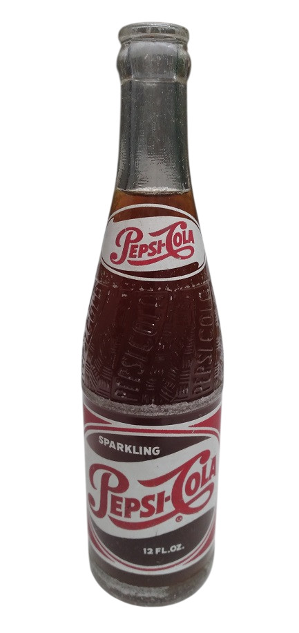 Vintage 1955 PEPSI COLA 12oz ACL Soda Bottle - MANSFIELD OHIO 