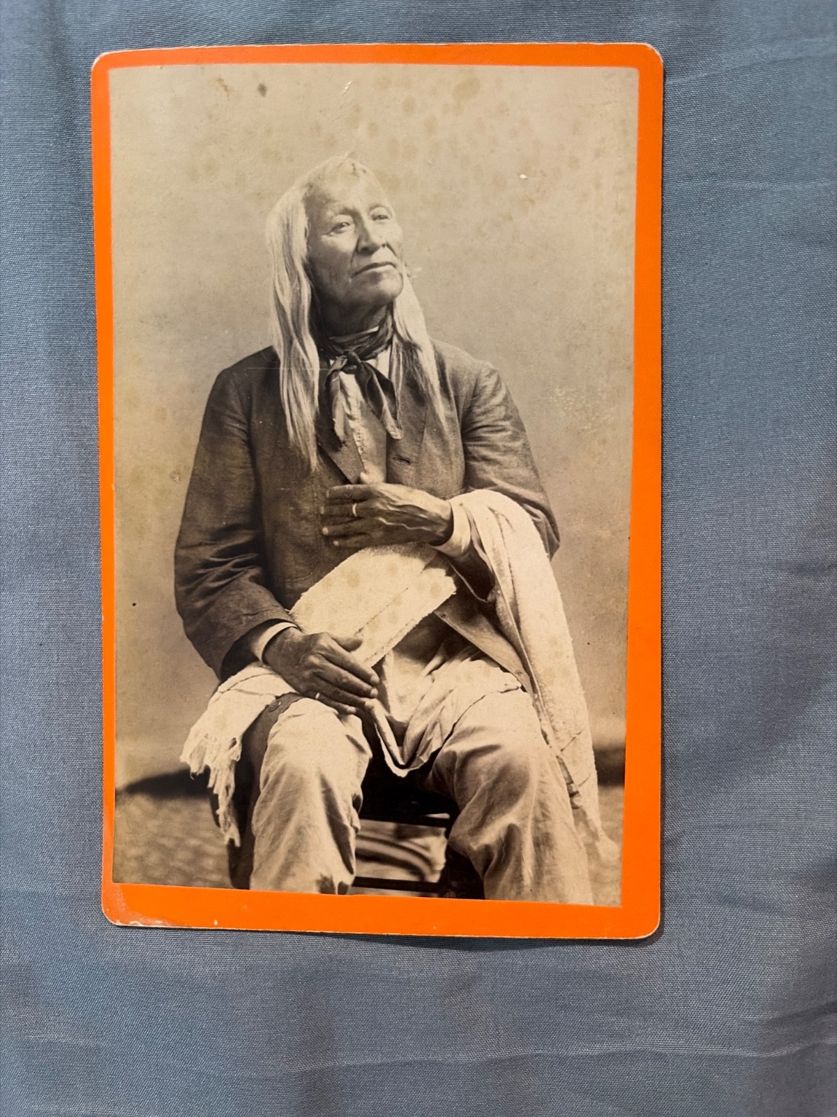 1880s Cabinet Card by Baker & Johnston. The portrait on the front features the l