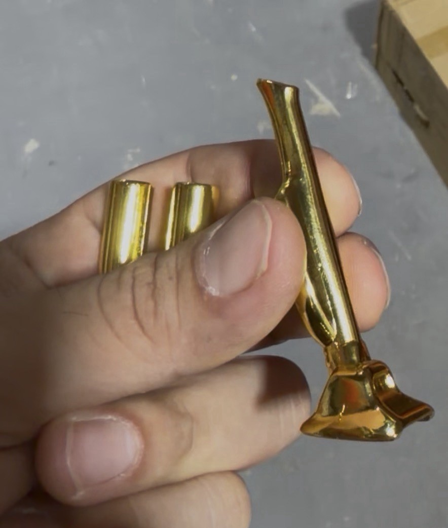 Novelty Gold Metal Snuff Vacuum For powder