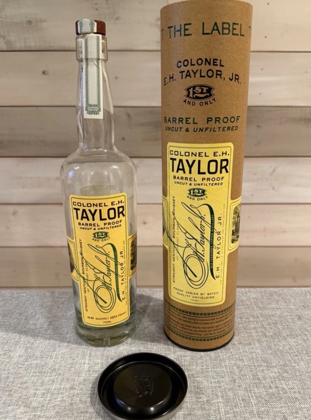 Colonel EH Taylor Barrel Proof Bourbon Empty Bottle 127.3 Proof