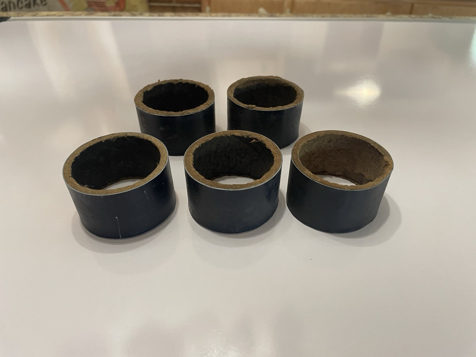 RARE Lot of (5) Random Black Celluloid Audio Cylinders for 1920s Talking Dolls