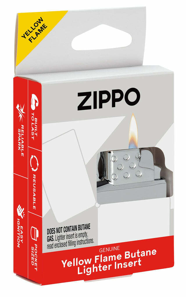 Zippo Yellow Flame Butane Insert For Regular Size Zippo Lighters, 65800, NIB