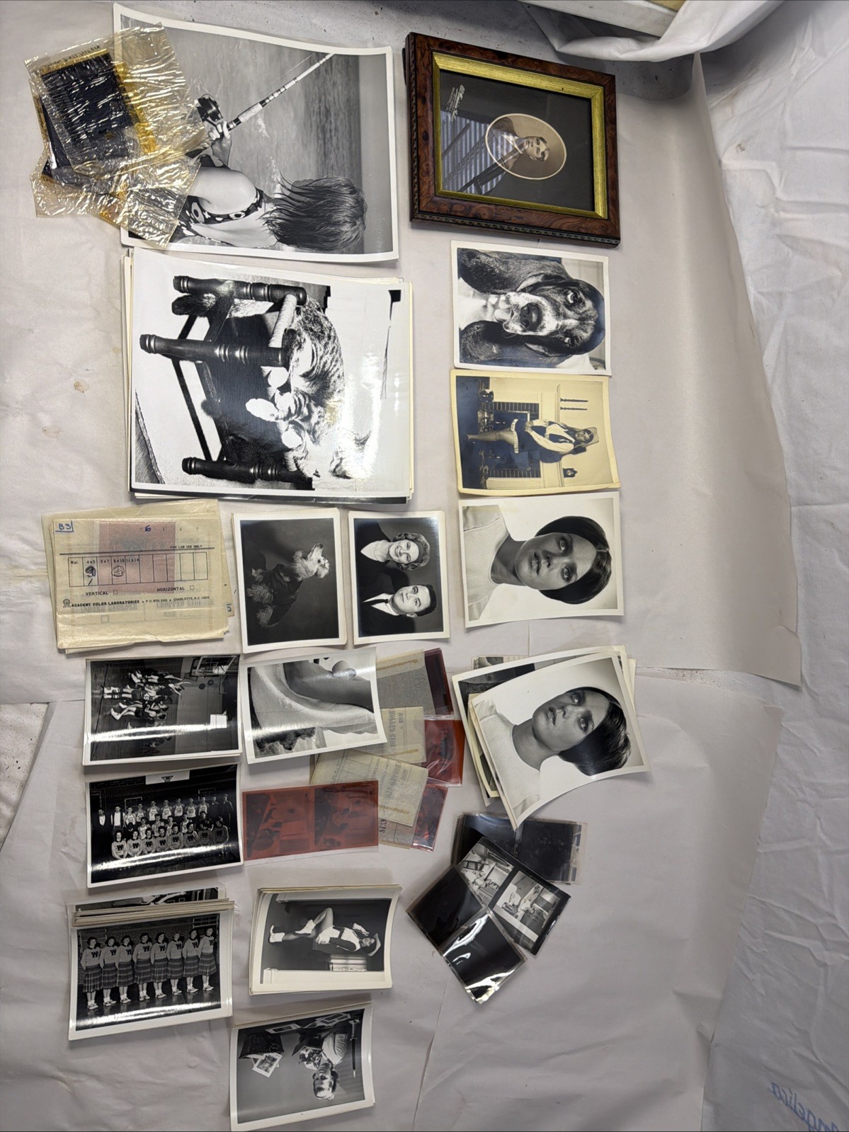 Lot Of Random Black And White Photos Different Sizes And Styles. (1)