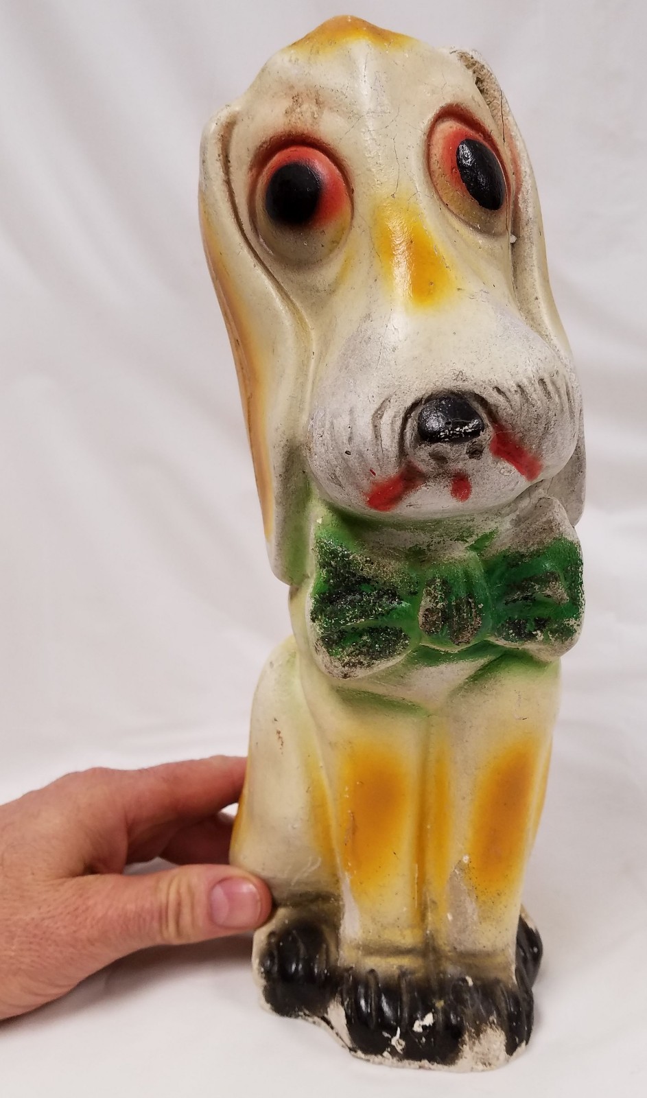 Antique Chalkware Dog Bank