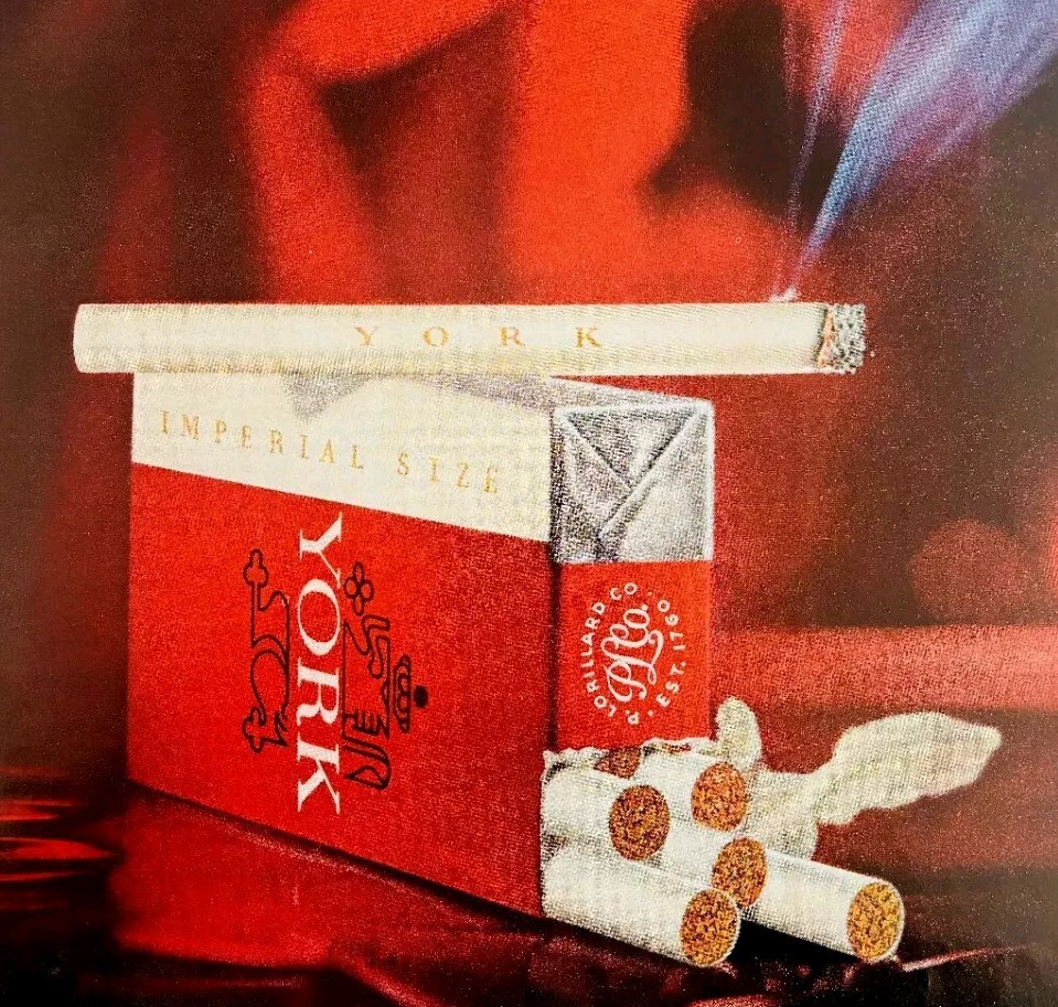 1964 York Cigarettes Superb Noble Majestic Rich Advertisement Tobacco HM2CC