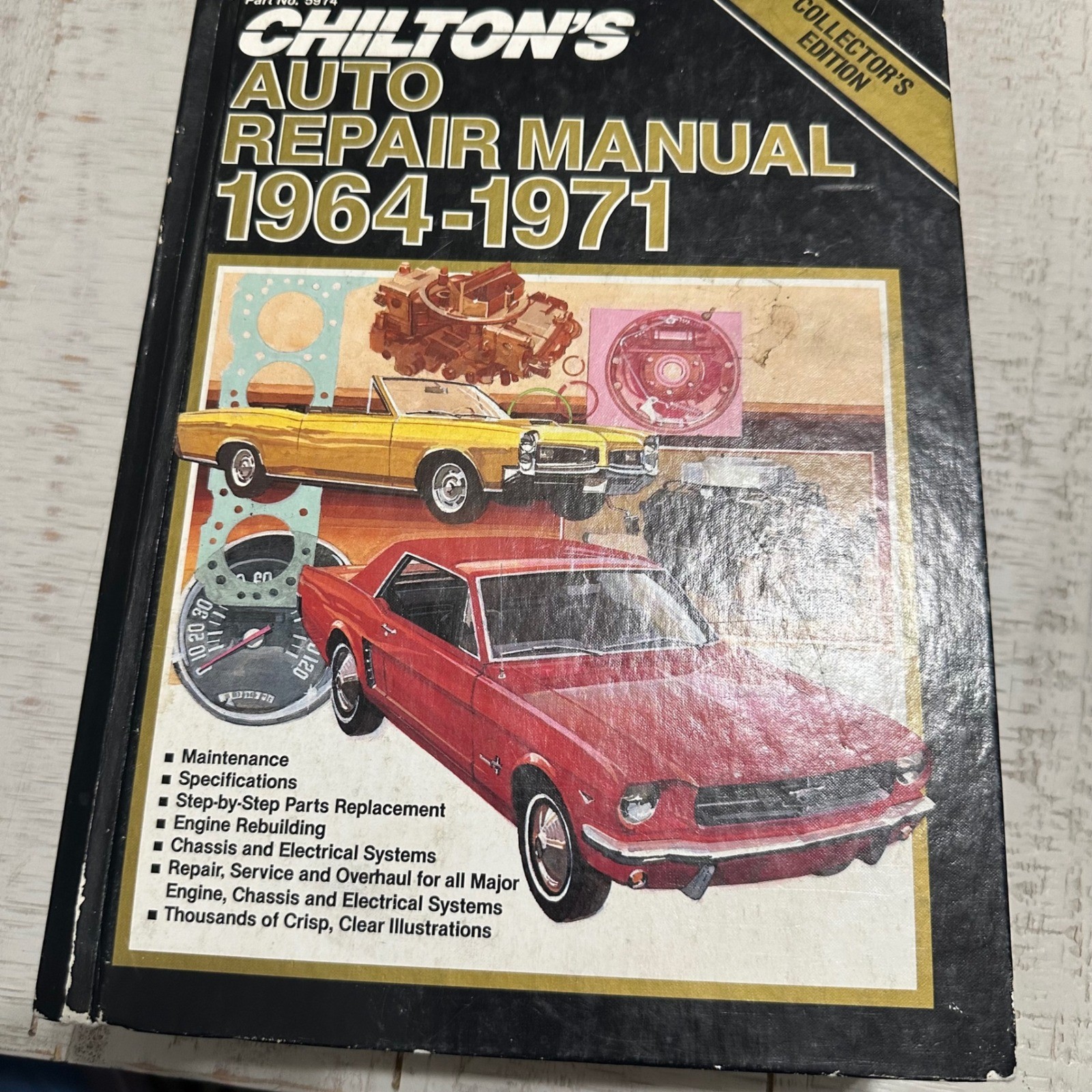 Chilton\'s Auto Repair Manual 1964-1971 Collector\'s Edition Hardcover 5974 Chilton\'s Auto Repair Manual 1964-1971 Collector\'s Edition Hardcover 5974