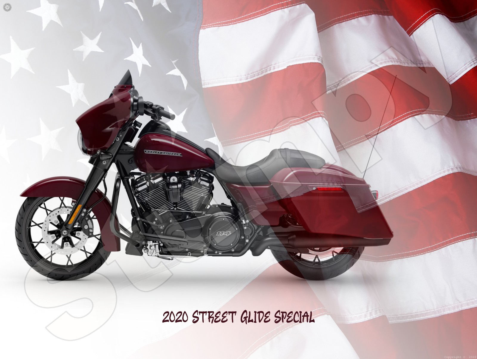 2020 Street Glide Special Flag Metal Sign 9\ 2020 Street Glide Special Flag Metal Sign 9\