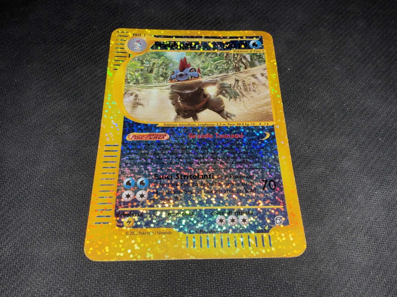 Pokemon - Feraligatr - Expedition Box Topper - Reverse Holo Jumbo 2/12 WOTC