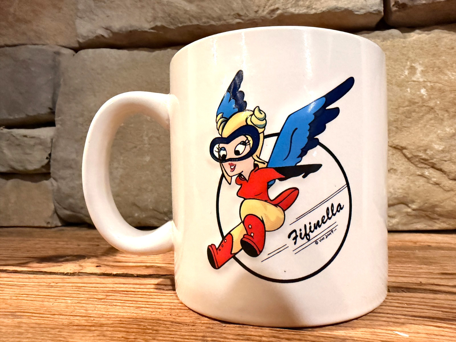 Walt Disney Fifinella Coffee Mug Roald Dahl's The Gremlins WWII WASP Mascot