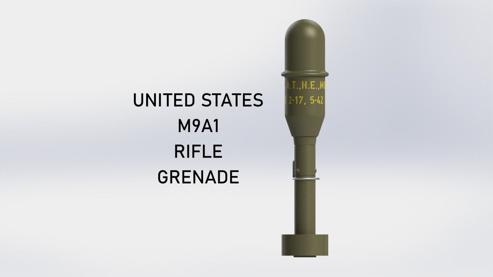 WW2 UNITED STATES M9A1 RIFLE GRENADE