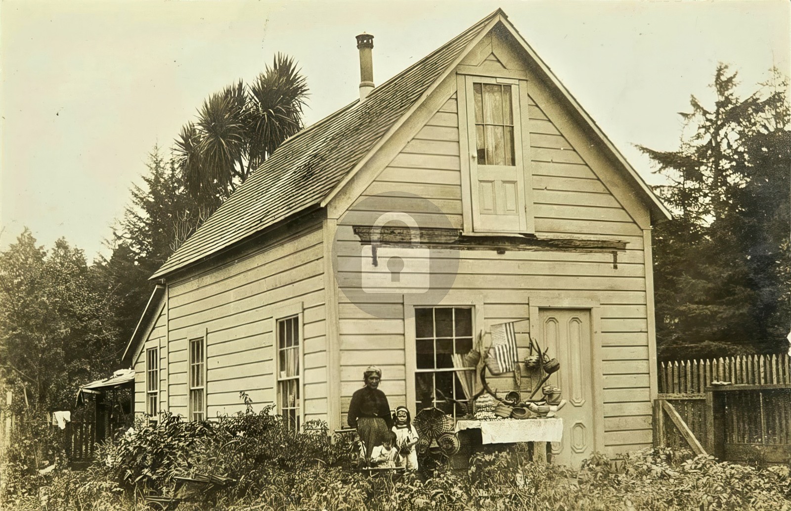 Indian Woman Selling Baskets c1909 CA California RPPC Photo Postcard COPY Indian Woman Selling Baskets c1909 CA California RPPC Photo Postcard COPY