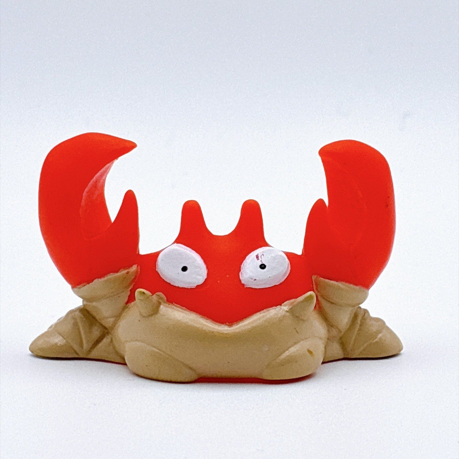 Krabby Pokemon Kids Bandai 1997 Soft Vinyl Figure Vintage Finger Puppet Toy