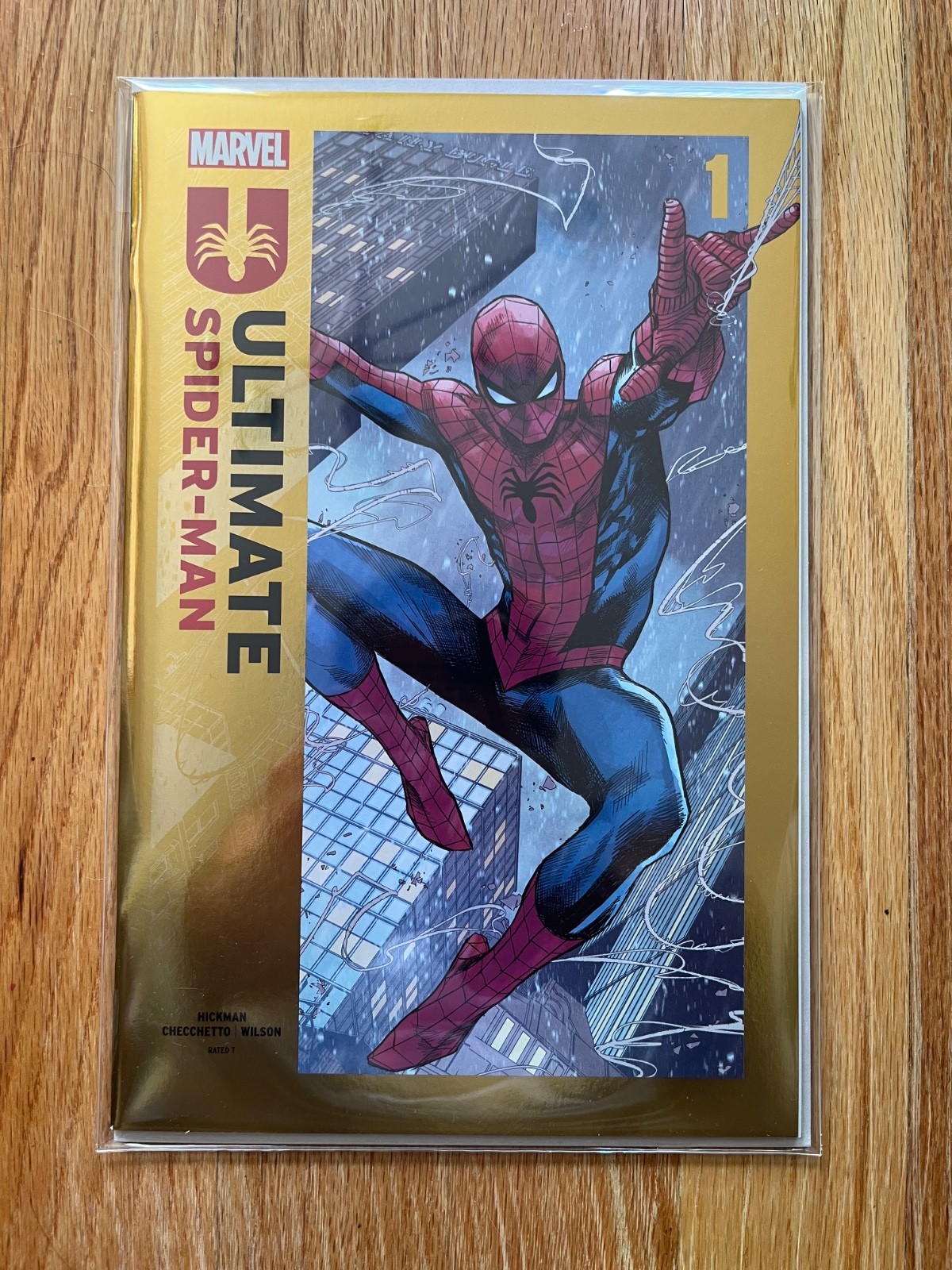 Ultimate Spider-Man #1 GOLD FOIL Whatnot NYCC 2024 LTD 300 Checchetto NM
