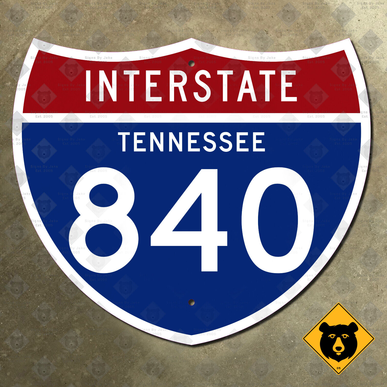 Tennessee Interstate 840 highway marker road sign Murfreesboro Lebanon 21x18