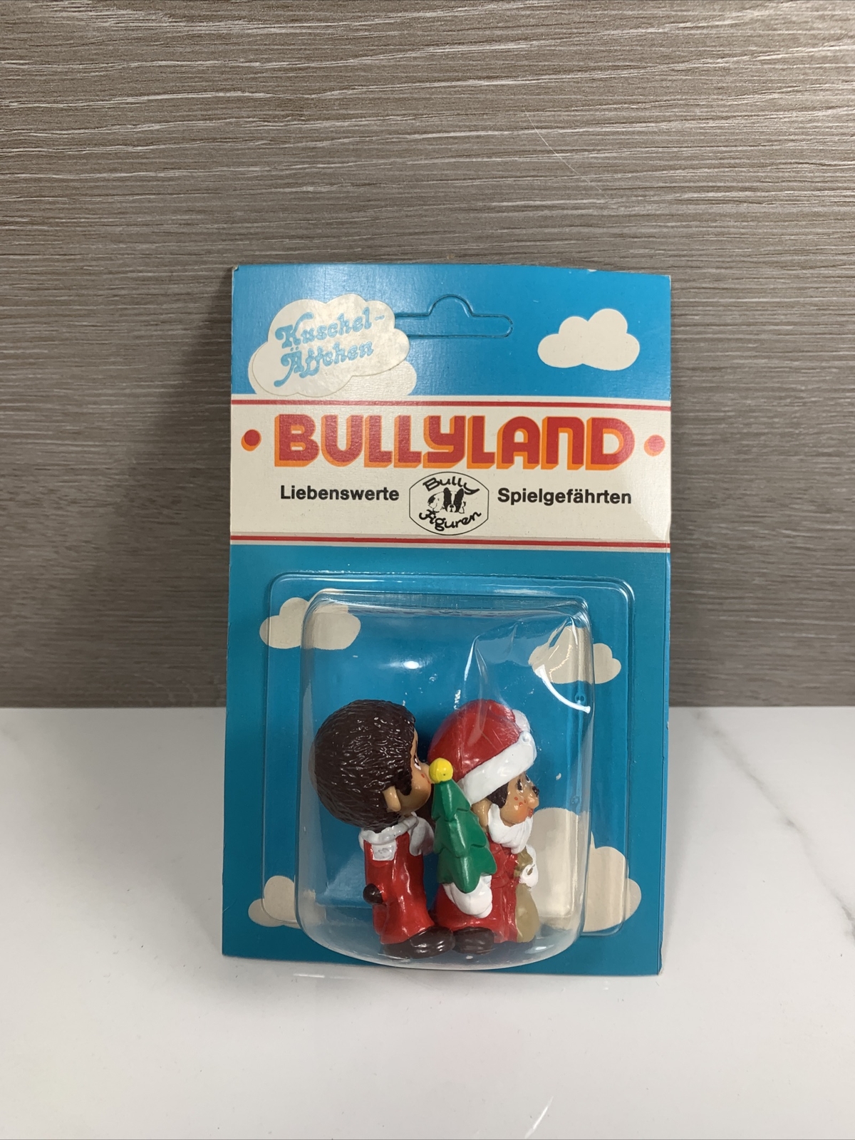 Vintage Bullyland Kuschel-Affchen 1981 PVC Figure Set West Germany NOC Unpunched