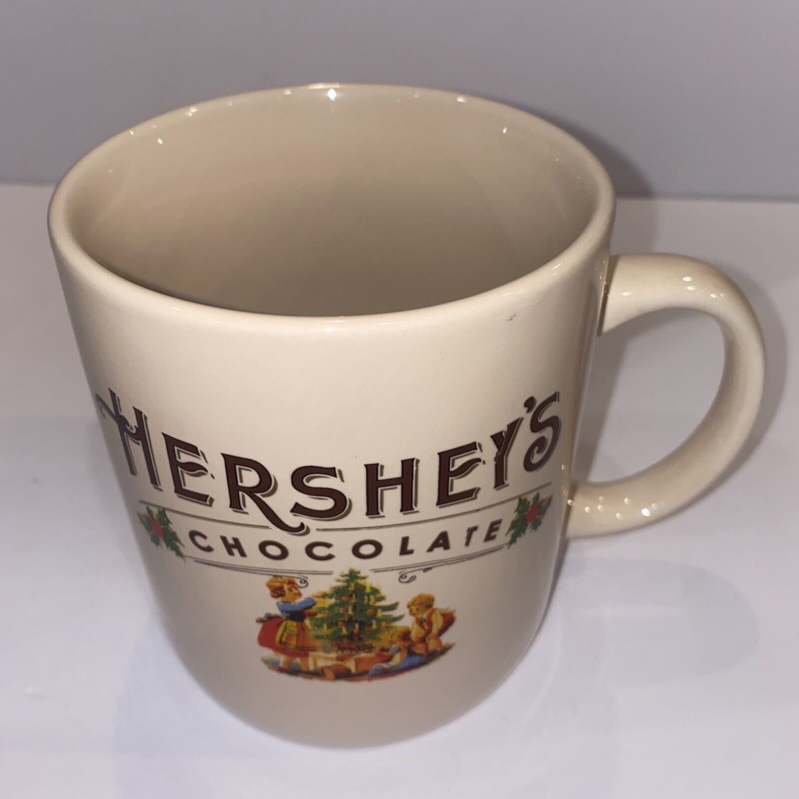 VTG Hershey\'s Chocolate Christmas Oversize Jumbo Coffee Mug Cup