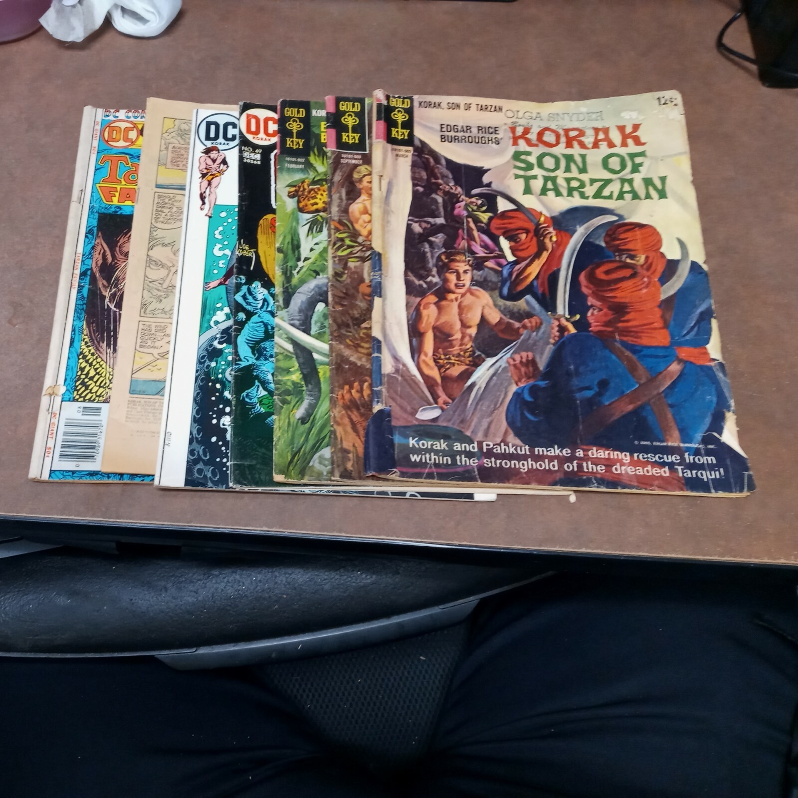 Korak Son Of Tarzan 7 Issue Silver bronze Age Dc Gold Key Lot Run Set Collection