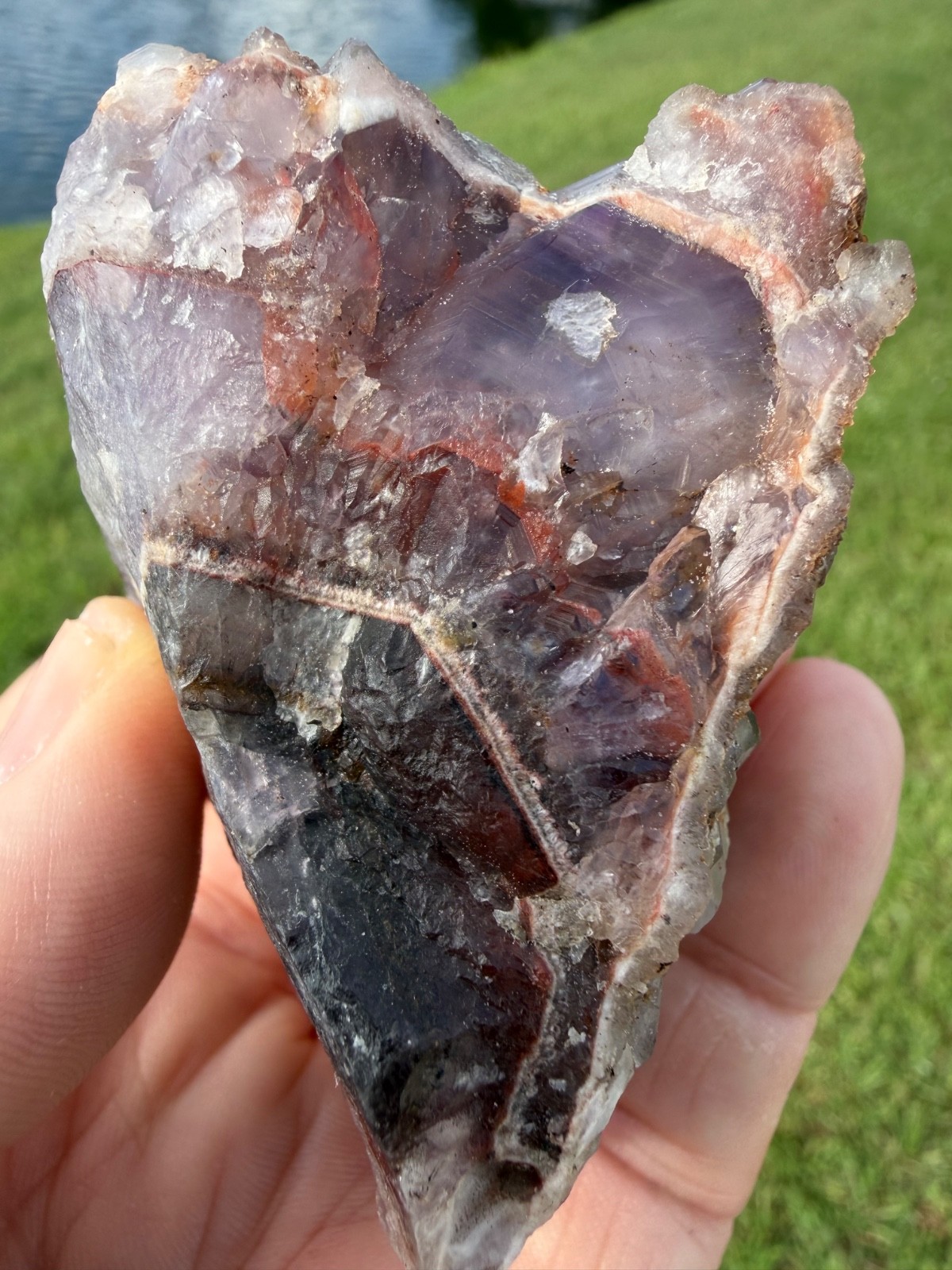 Very Nice Unique Auralite 23 Crystal from Canada 280 grams 3