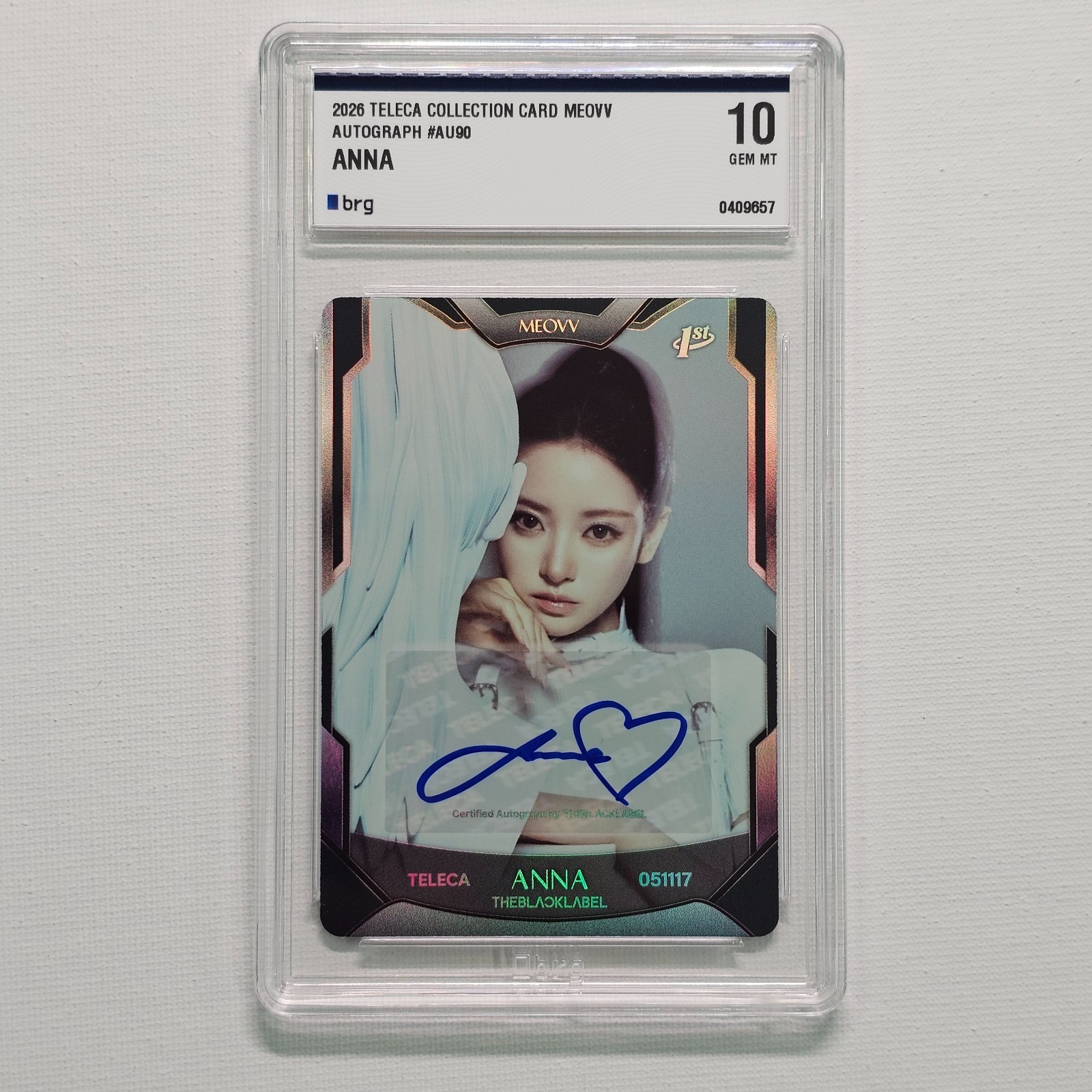 2026 Teleca MEOVV ANNA Autograph Auto #AU90 BRG 10 GEM MT 2026 Teleca MEOVV ANNA Autograph Auto #AU90 BRG 10 GEM MT