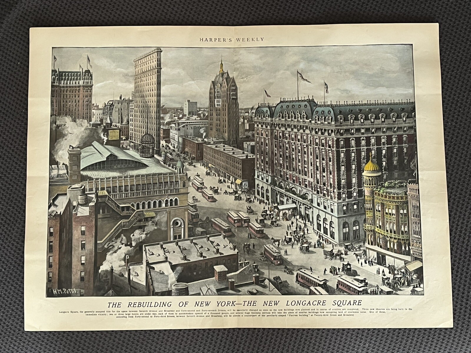 H. M. PETTIT THE NEW  LONGACRE SQUARE THE REBUILDING OF NEW YORK
