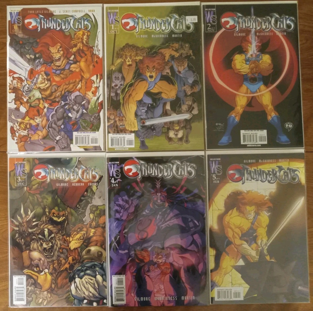 Thundercats 0-5 2002 Wildstorm 0 1 2 3 4 5 1-5 J. Scott Campbell COMPLETE SERIES