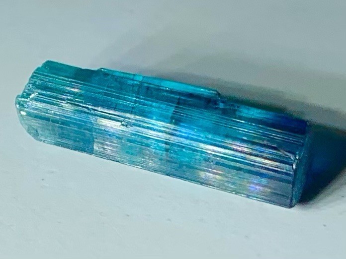 Rarest Beautiful Natural Blue Dark Blue Cap Tourmaline Crystal Raw Specimen Rarest Beautiful Natural Blue Dark Blue Cap Tourmaline Crystal Raw Specimen