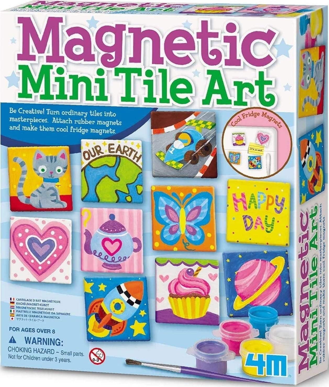 Magnetic Mini Tile Art, Art & Crafts DIY Kit, for Boys & Girls Ages 8+