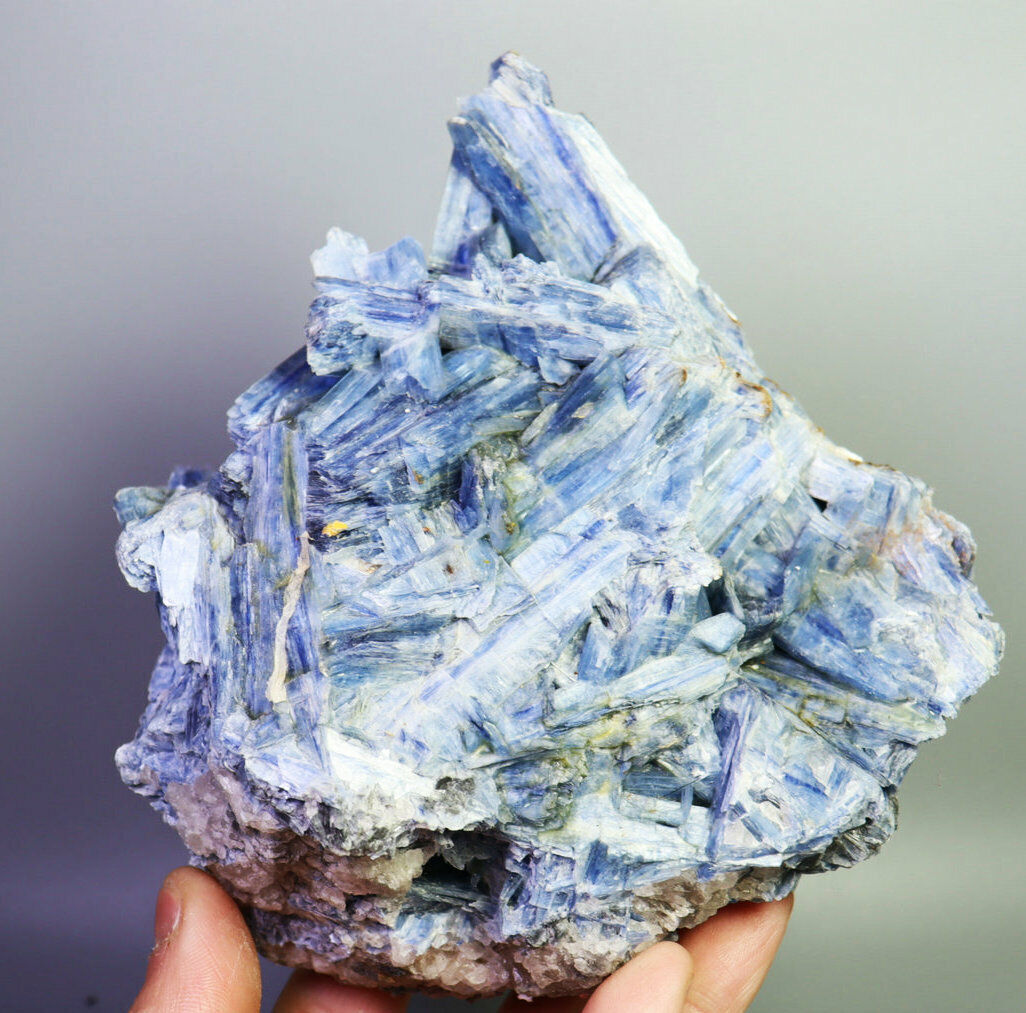 3.51lb Natural Blue Quartz Crystal Cluster kyanite Gem Mineral Specimen