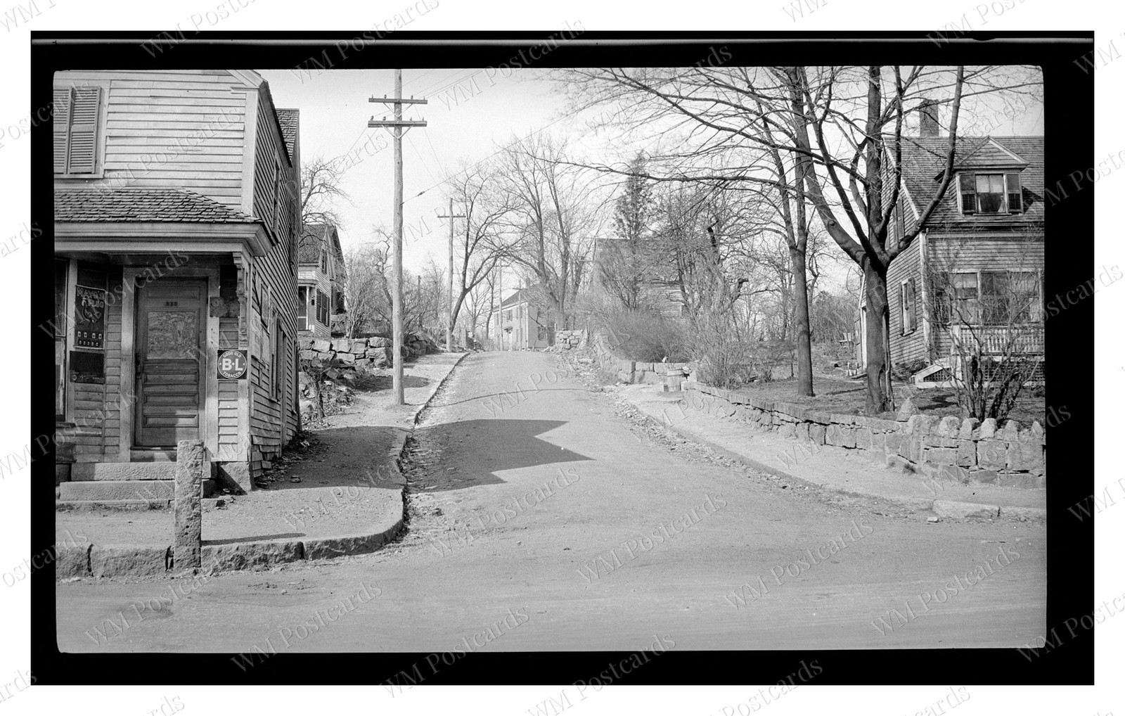 Quincy Massachusetts 1922 Packards Lane Street Scene Standard Postcard Quincy Massachusetts 1922 Packards Lane Street Scene Standard Postcard