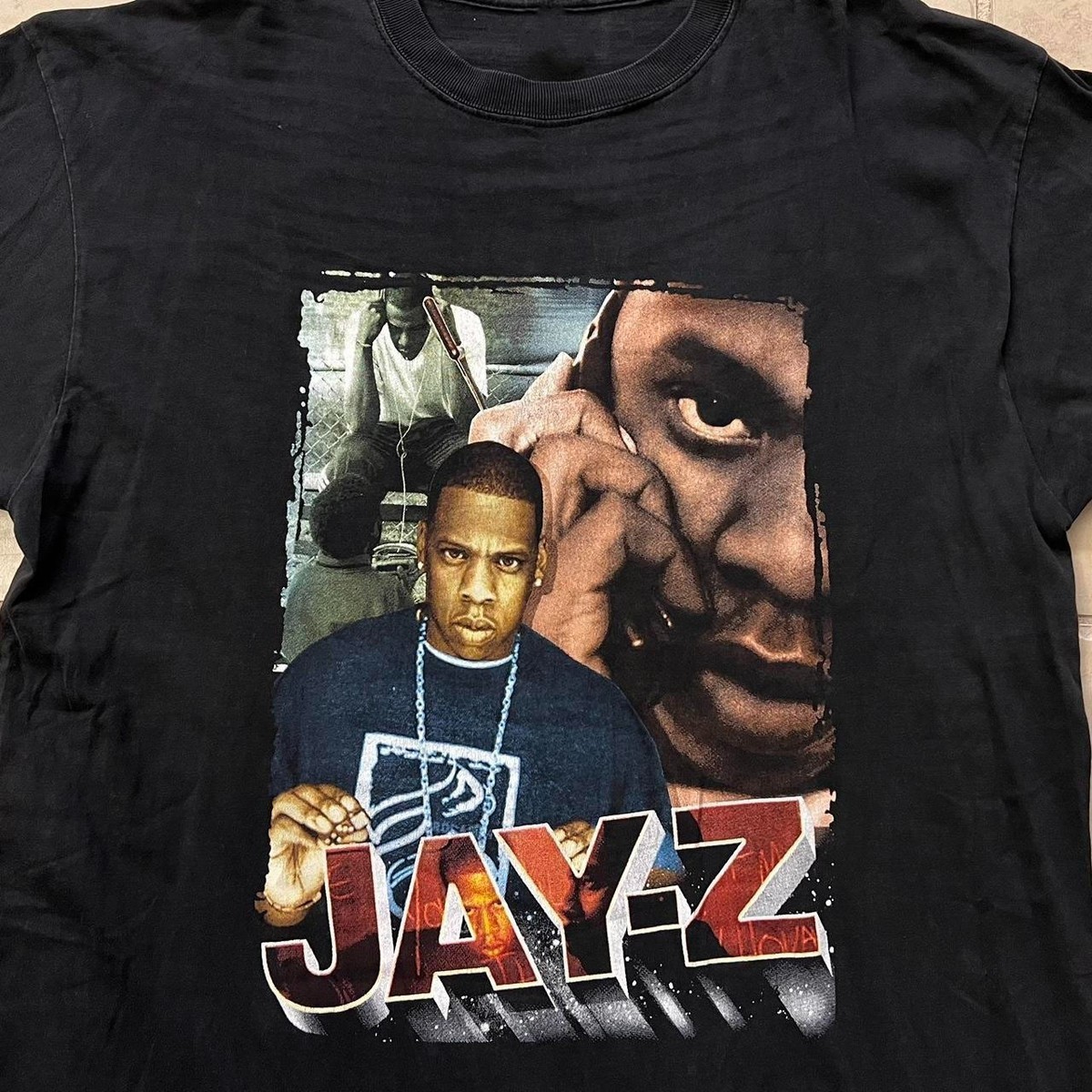 Vtg Jay Z Star Hip Hop Music Heavy Cotton Black T Shirt S-5XL For Fans