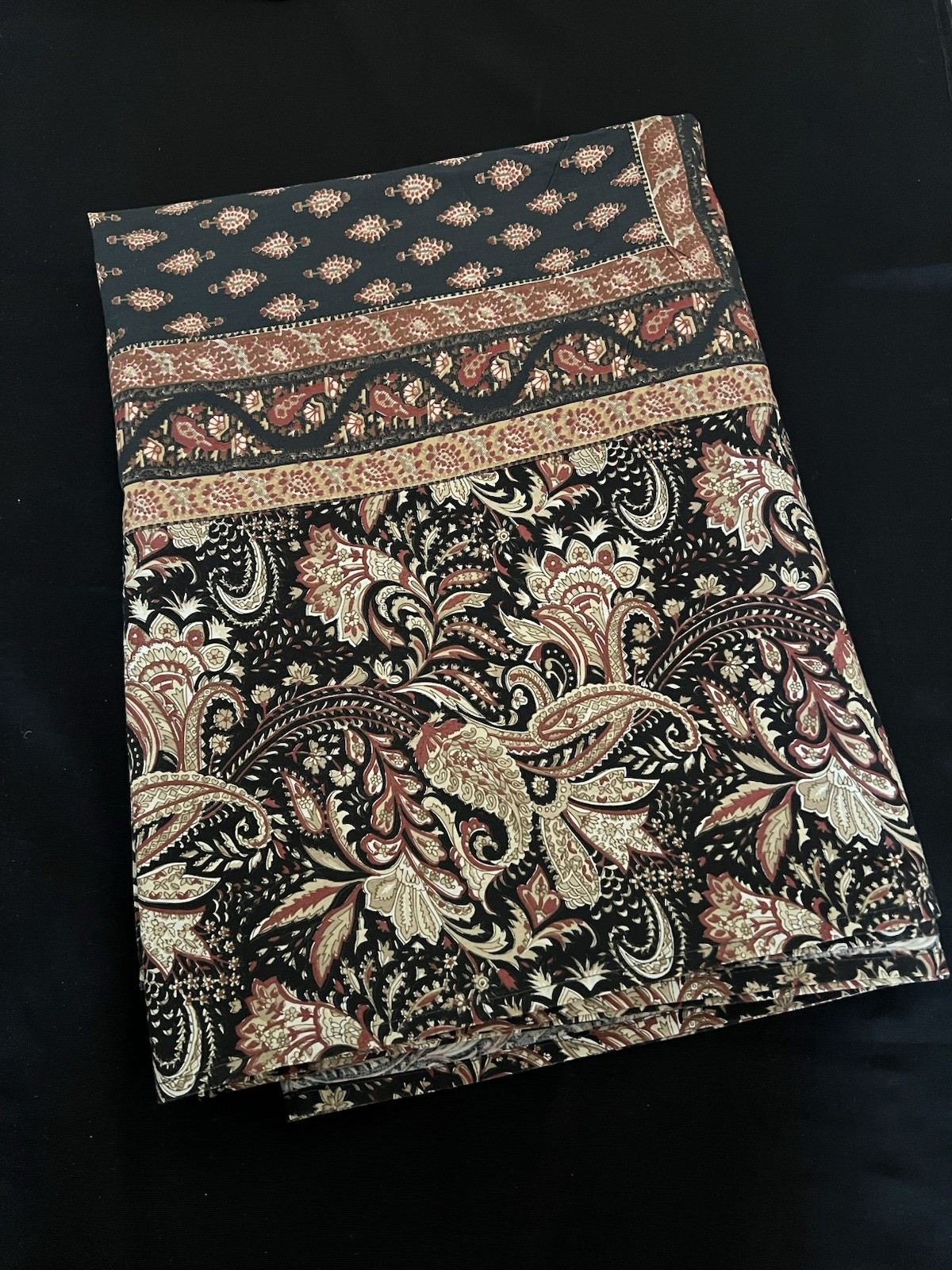 Williams-Sonoma Tablecloth 100% Cotton 70” X 108” Made in India NOS Unused 2003