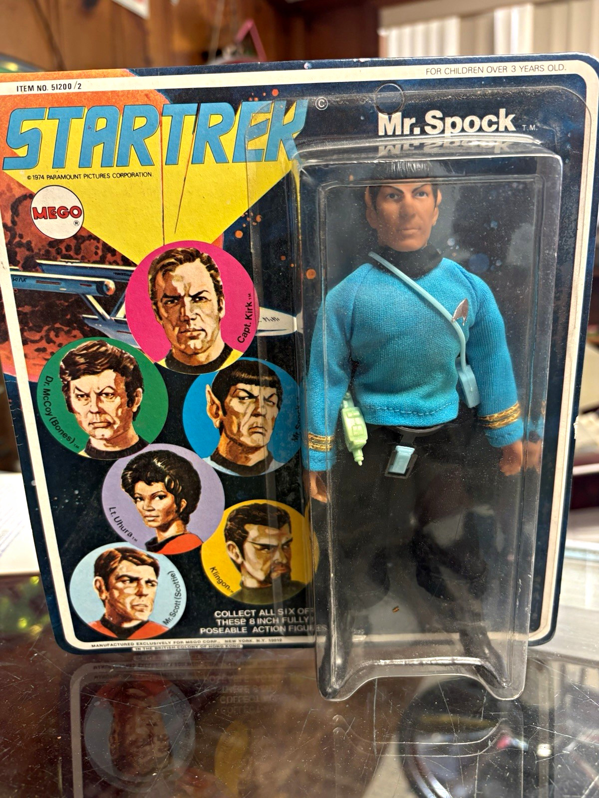 Mego Vintage Star Trek Mr. Spock Carded Collectible Action Figure