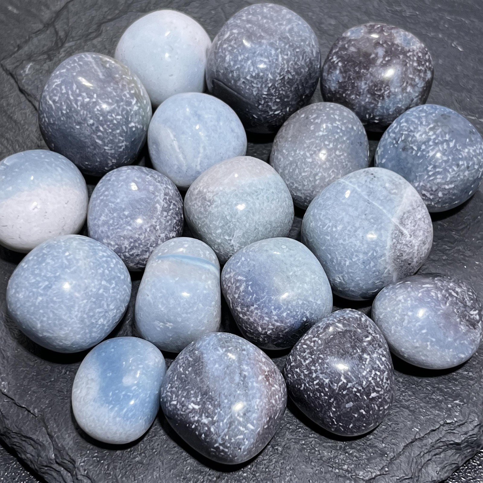 Blue Trolleite Tumbled Stones (By The Piece or Pound) Gemstone Gift Specimen