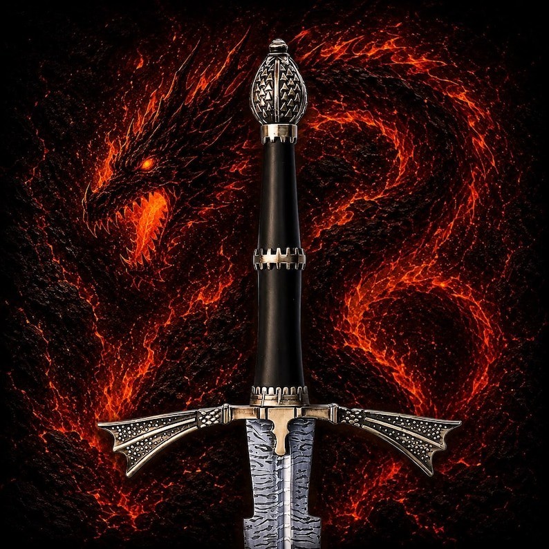 Valyrian Steel House of the Dragon Dark Sister Sword of Daemon Targaryen Replica