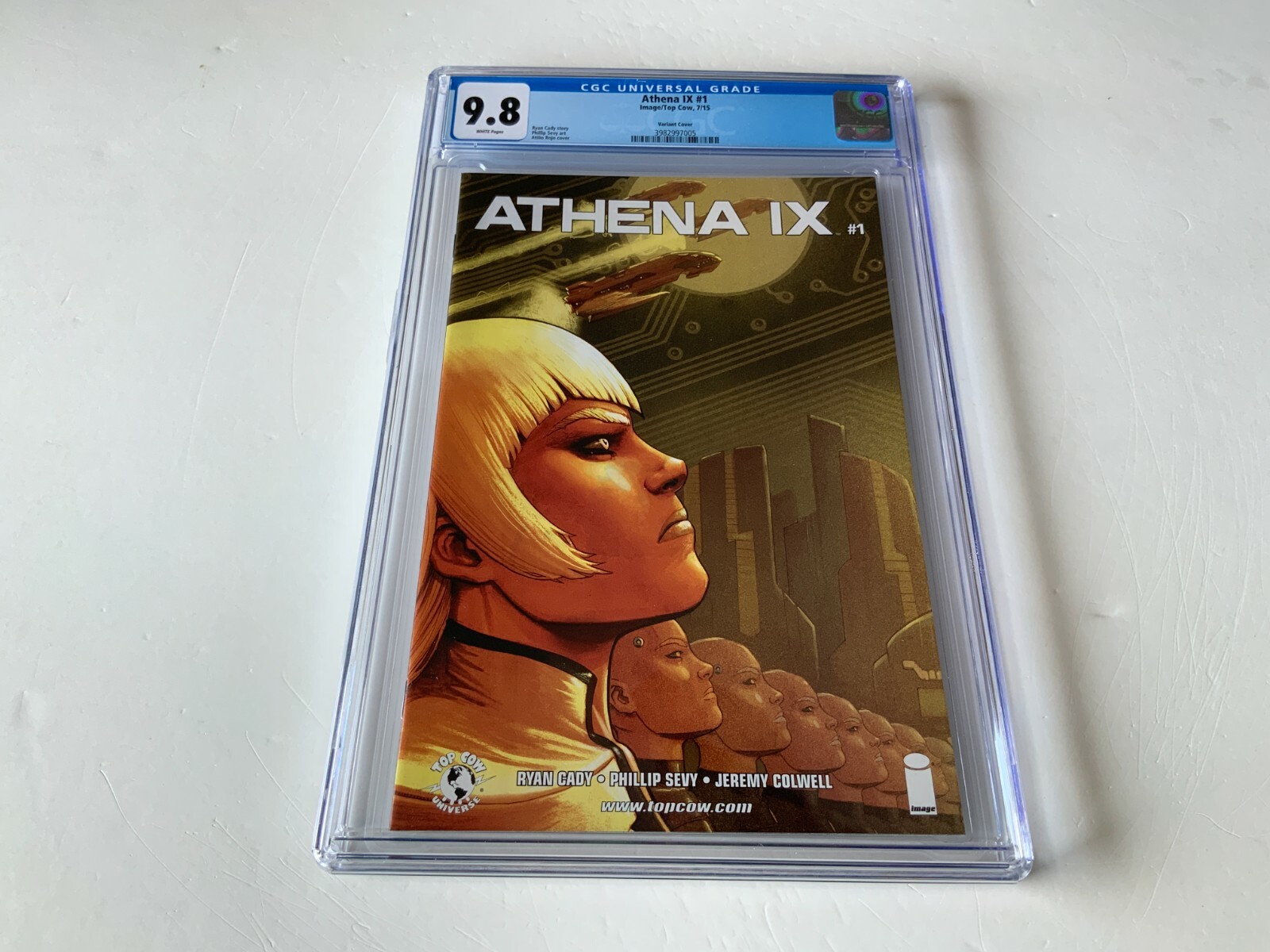 ATHENA IX 1 CGC 9.8 WHITE VARIANT COVER SINGLE HIGHEST GRADED IMAGE COMICS 2015